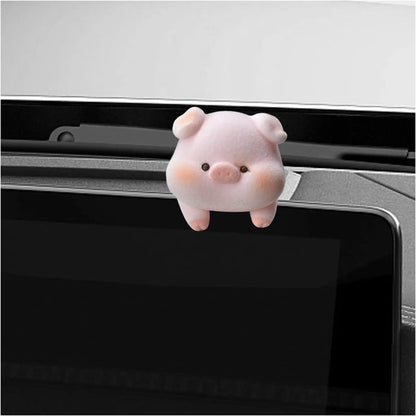 Mini desk ornament shaped like a lying piglet