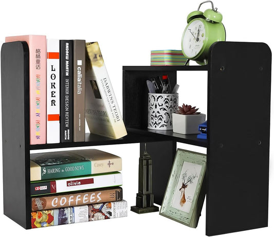Desk Organizer Desktop Shelf , Black