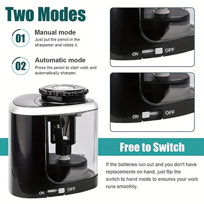Desktop Automatic Pencil Sharpener Suitable to Pencils (6-8Mm) 