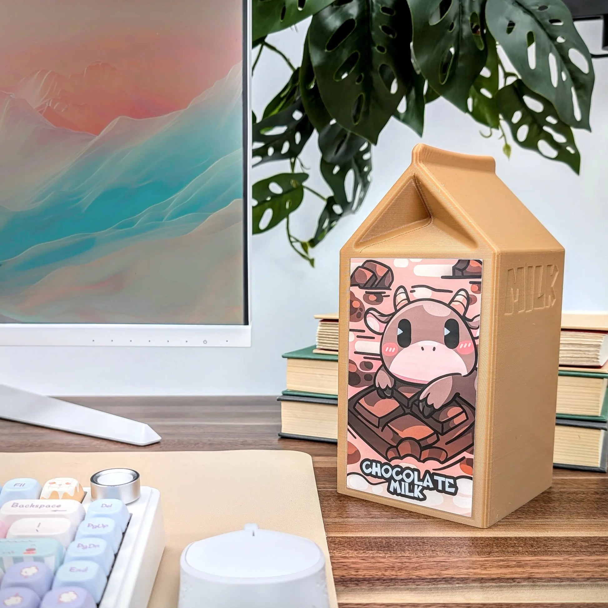 Beamteam3D hearing aid holder shaped like a milk carton 