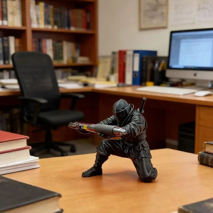 Ninja Desk Pen Holder, Decorative Holder 