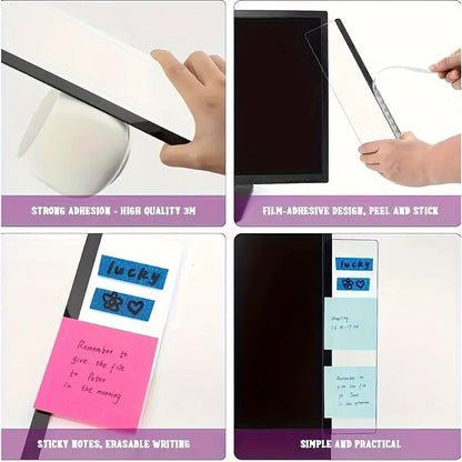 Notepad for computer monitor, sticky note holder, 1 unit 