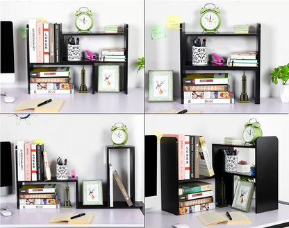 Desk Organizer Desktop Shelf , Black