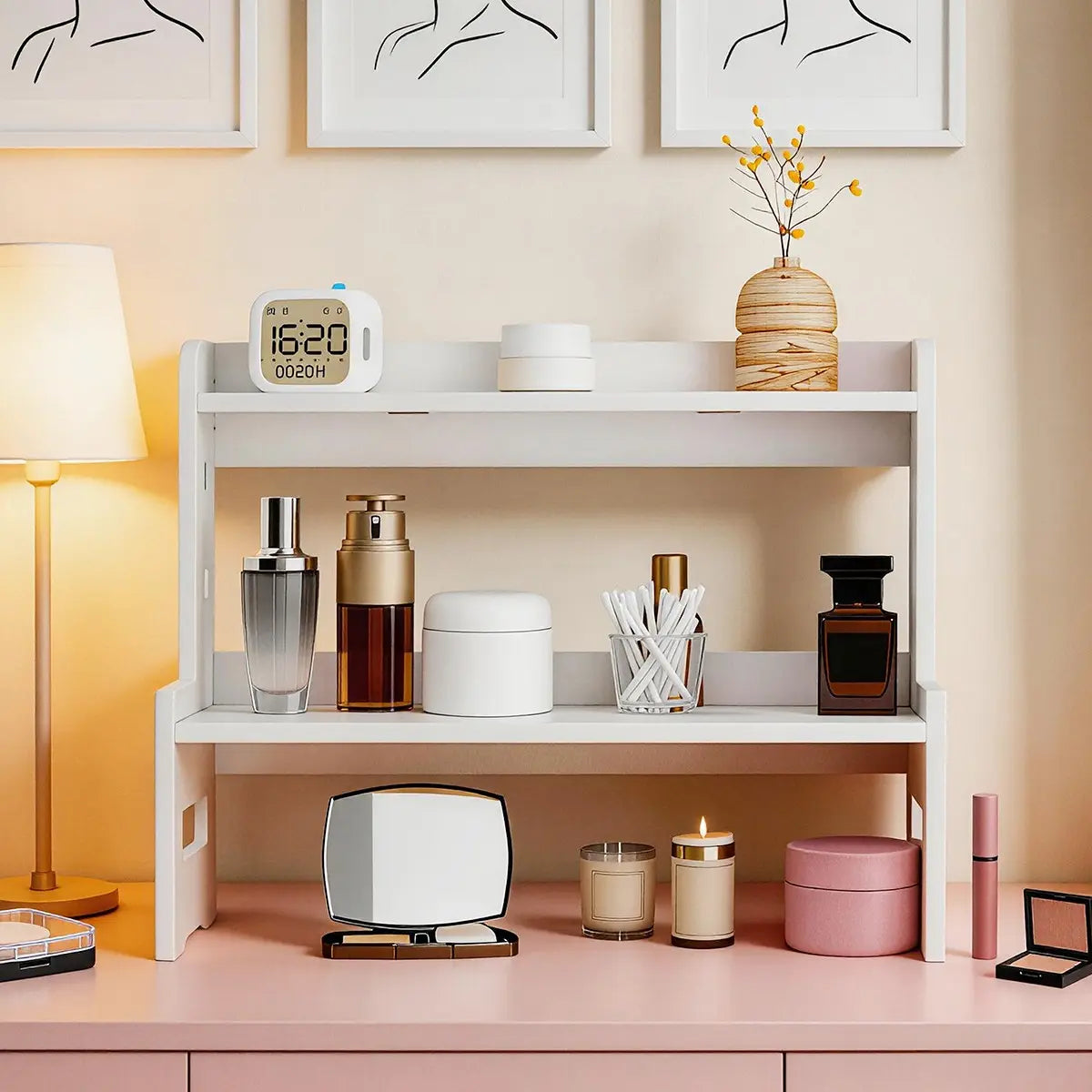 Desk Storage Shelf, Multi-Tier Organizer