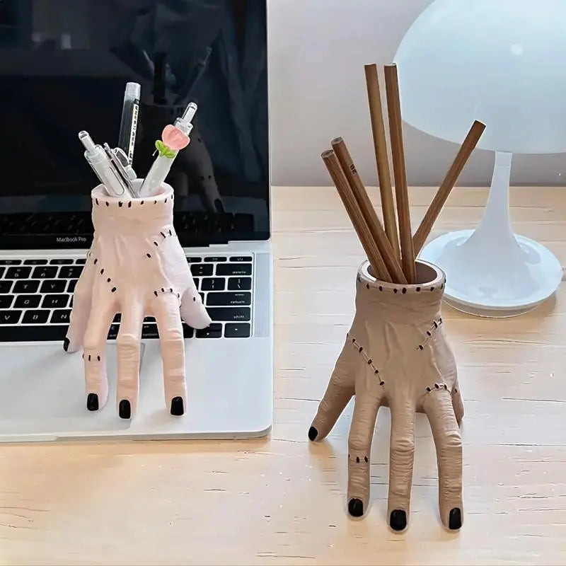 1 unit: original pen holder shaped like Frankenstein's hand