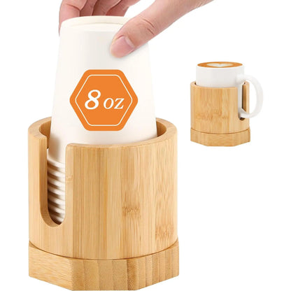 2-in-1 Headphone Holder with 360° Rotation for Under-Desk Use, 360° Spill-Proof Cup Holder