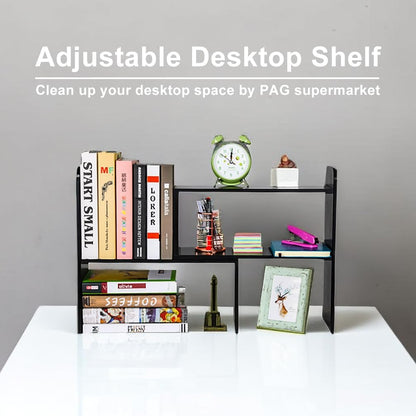 Desk Organizer Desktop Shelf , Black