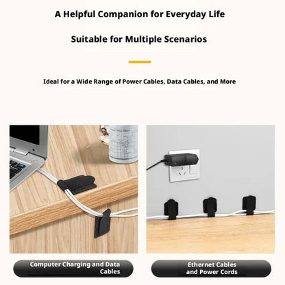 Self-adhesive cable ties, set of 30 