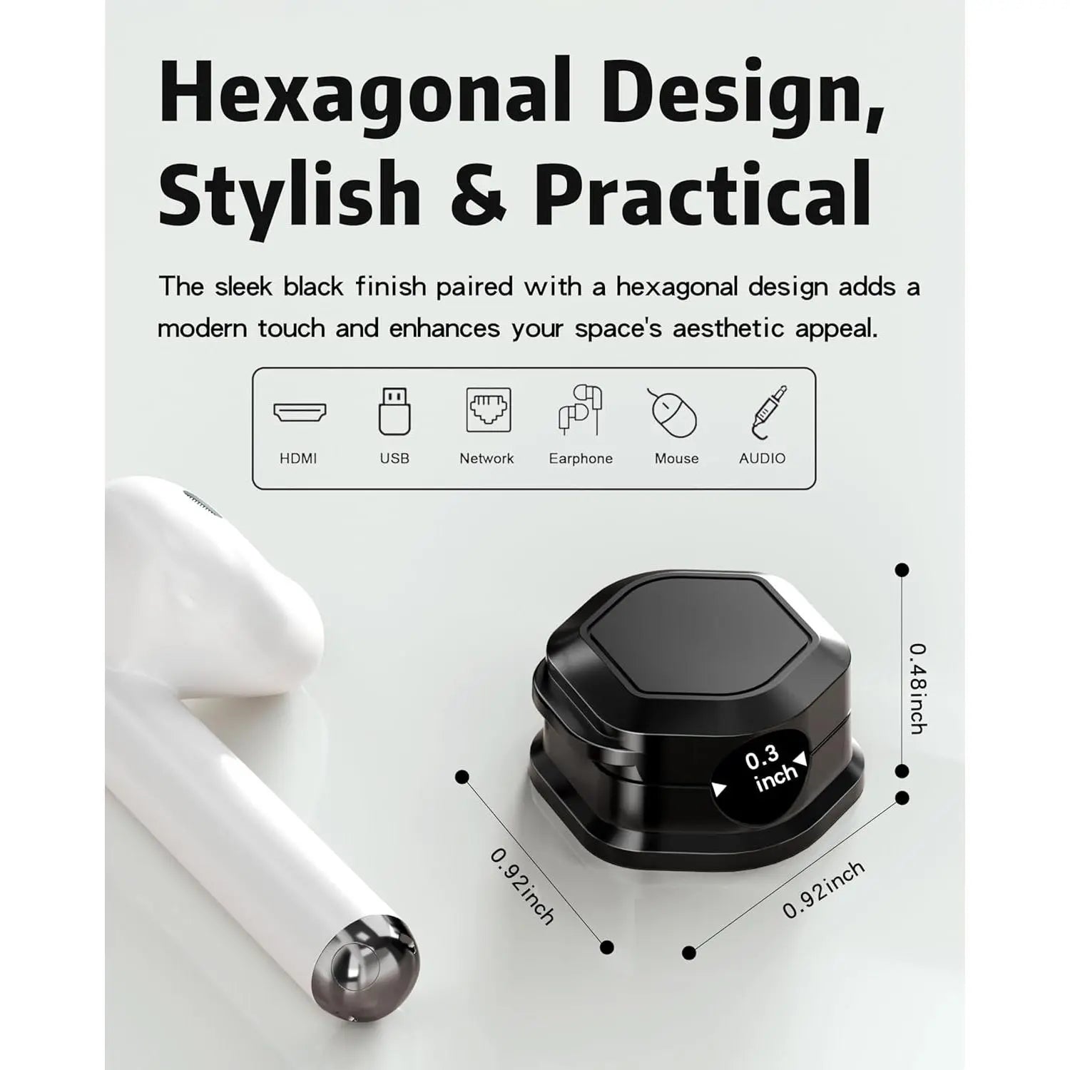 Cable organizer with 6 clips [adjustable and smooth] 