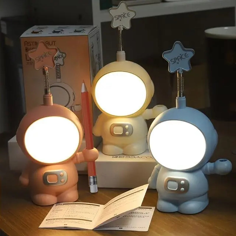 Eliberu Totalsells “Astronaut” LED Desk Lamp, Reading Light for Books, White