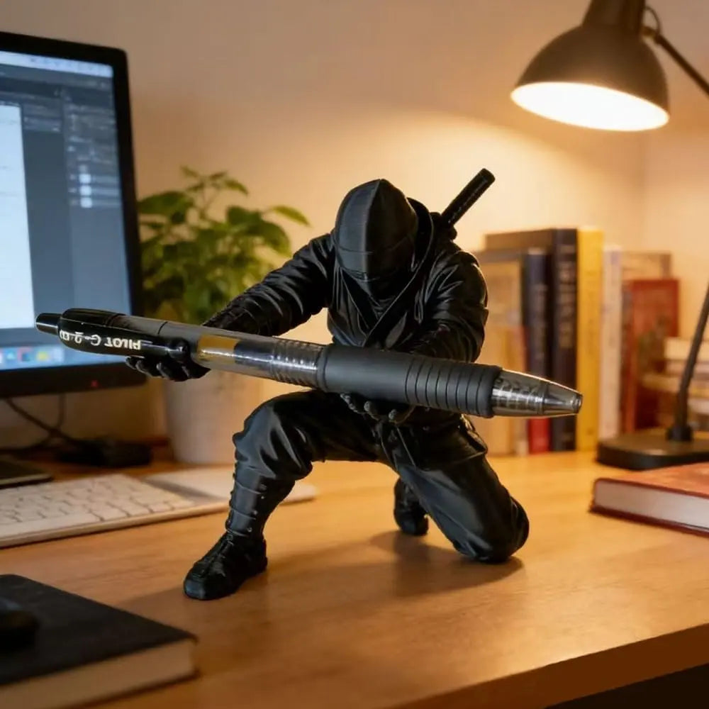 Ninja Desk Pen Holder, Decorative Holder 