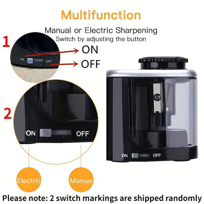 Desktop Automatic Pencil Sharpener Suitable to Pencils (6-8Mm) 
