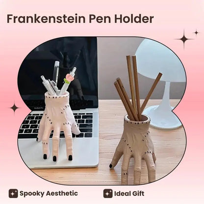 1 unit: original pen holder shaped like Frankenstein's hand