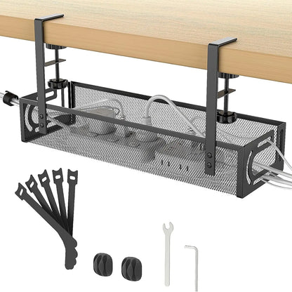 Cable organizer, under-desk tray  (1 unit)