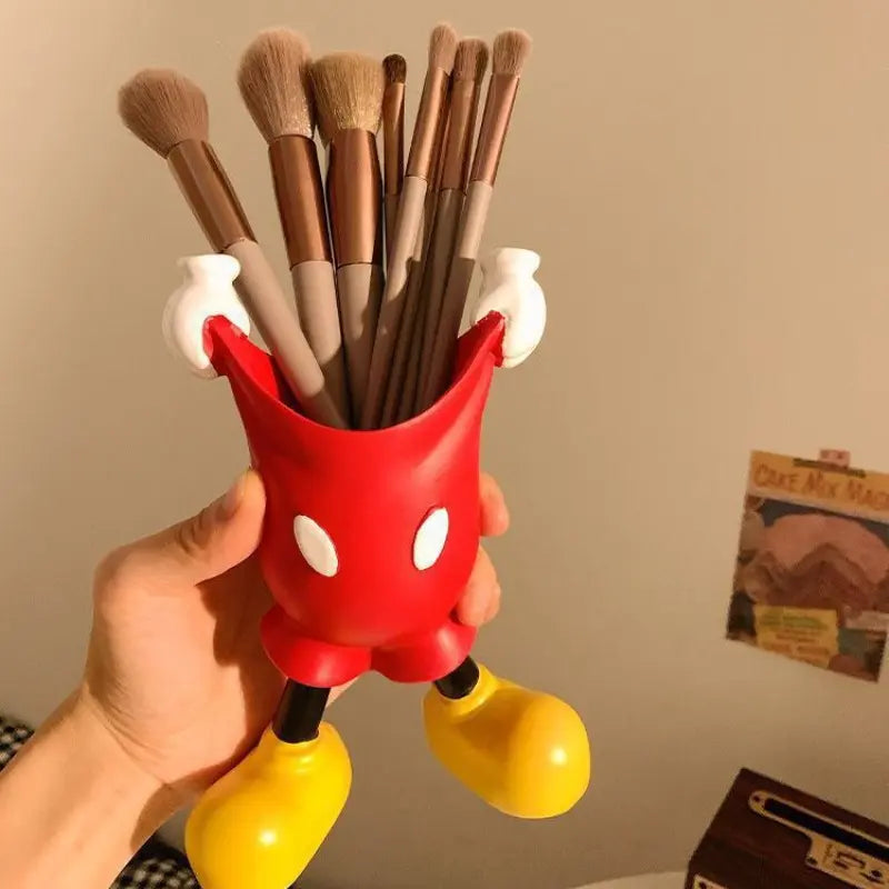 Desk organizer, beauty accessory holder, multifunctional pencil holder, non-slip base