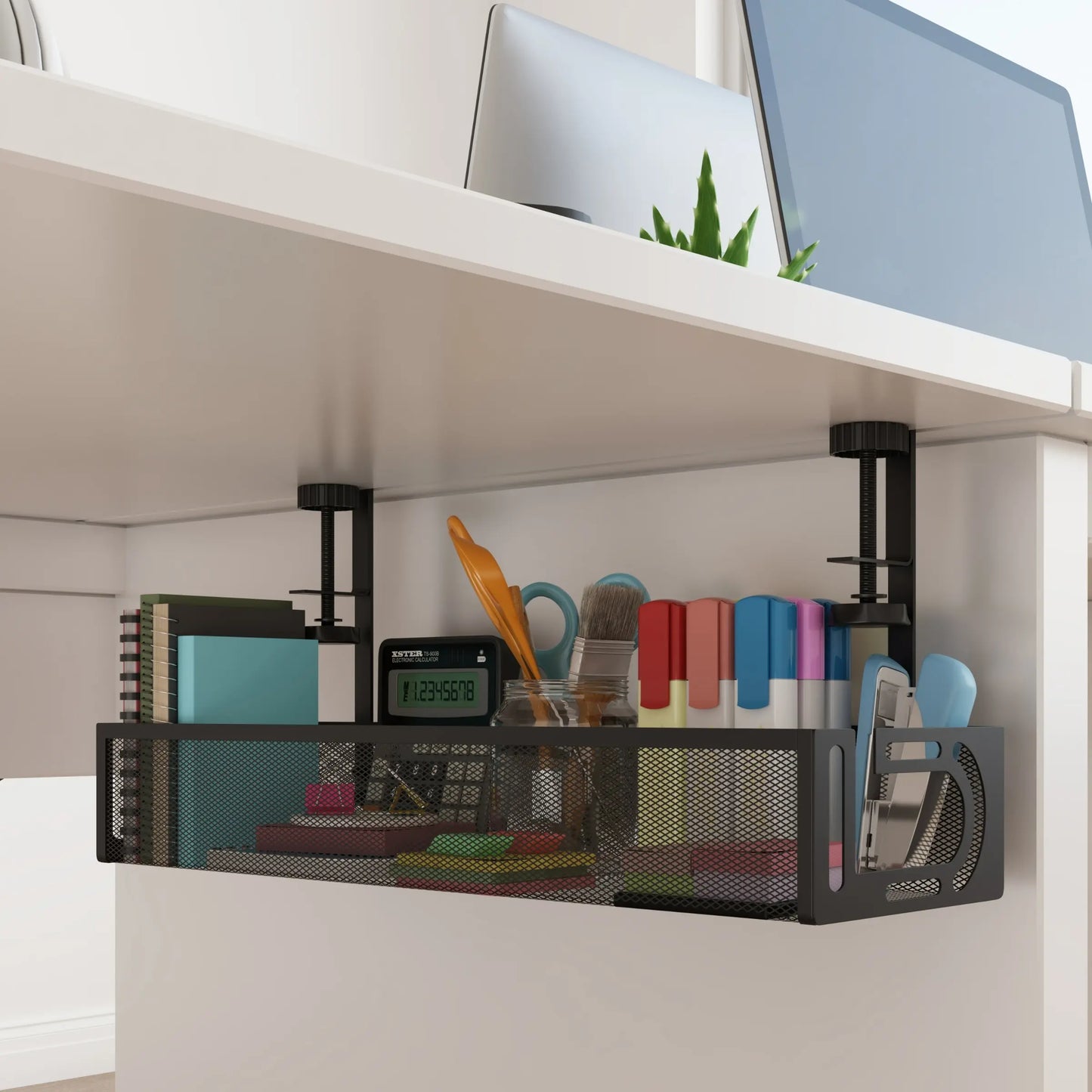 Cable organizer, under-desk tray  (1 unit)