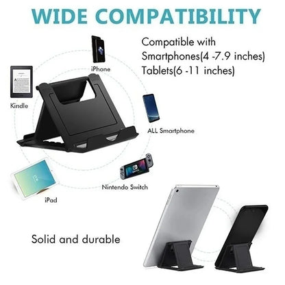 Folding phone and tablet stand 