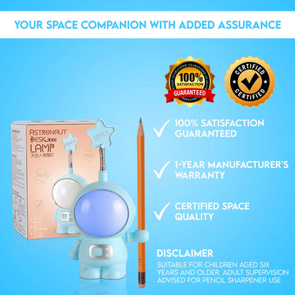 Eliberu Totalsells “Astronaut” LED Desk Lamp, Reading Light for Books, White