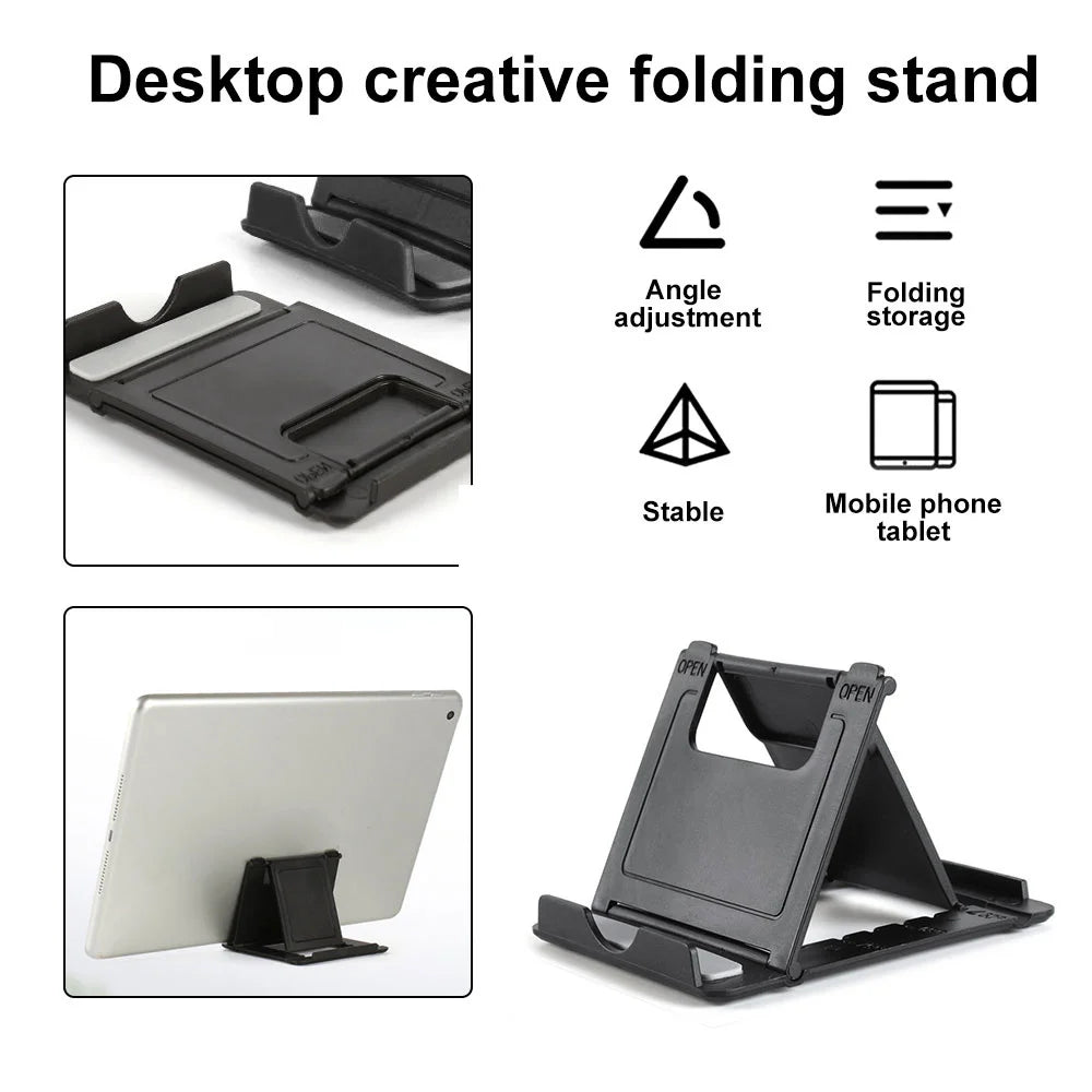 Folding phone and tablet stand 