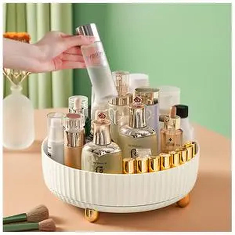 7CODE Makeup Organizer, Cosmetic Display Cases with Clear Lids, White Boxes