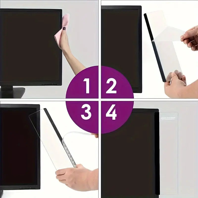 Notepad for computer monitor, sticky note holder, 1 unit 
