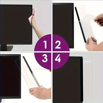 Notepad for computer monitor, sticky note holder, 1 unit 