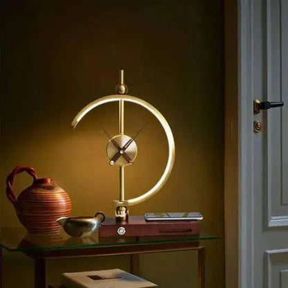 NOGY Desk Lamp with Clock and Wireless Charger 
