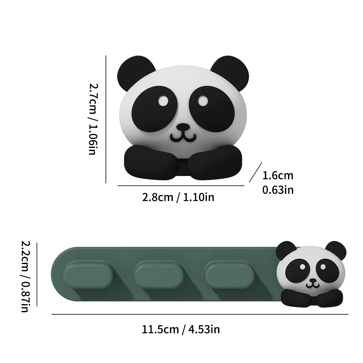 WORTHBUY Desktop Cable Organizer and Holder - Self-Adhesive Winder Clips for Mobile Phone Data Cables and Wire Management